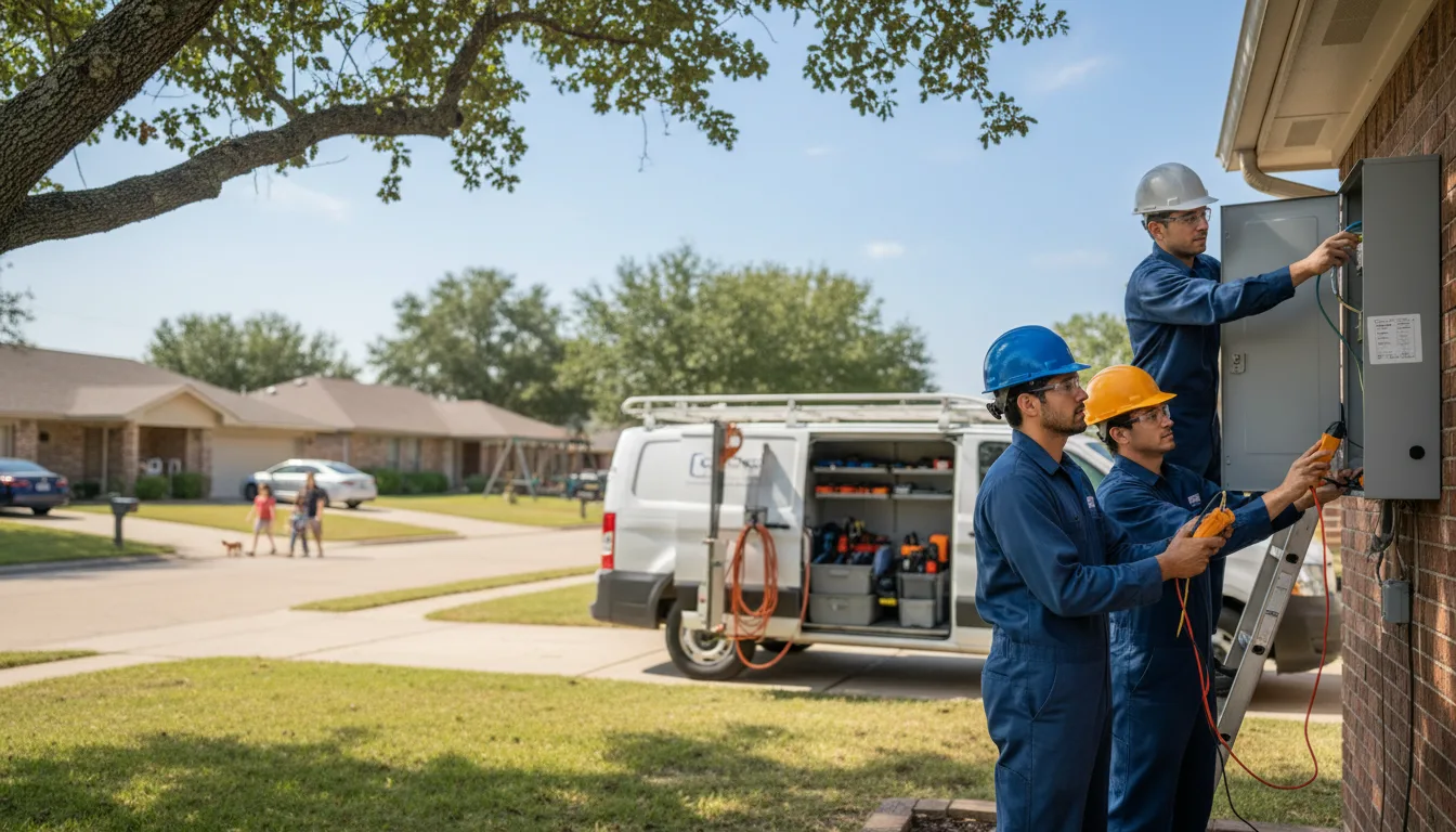 Certified electrician providing emergency electrical services in Frederika, IA